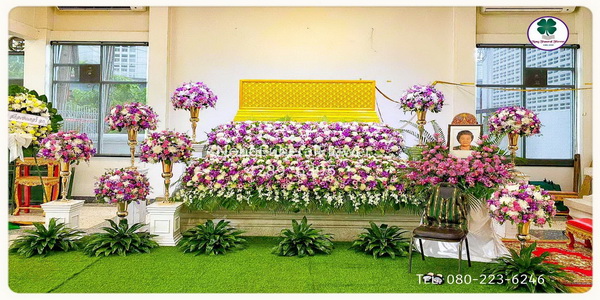 ดอกไม้หน้าศพแบบสวน ดอกไม้งานศพสไตล์โมเดิร์น ชุดดอกไม้หน้าศพทันสมัย ดอกไม้หน้าหีบสวยๆ ดอกไม้หน้าศพสวยหรู ดอกไม้งานศพออกแบบพิเศษ แบบที่ 29
